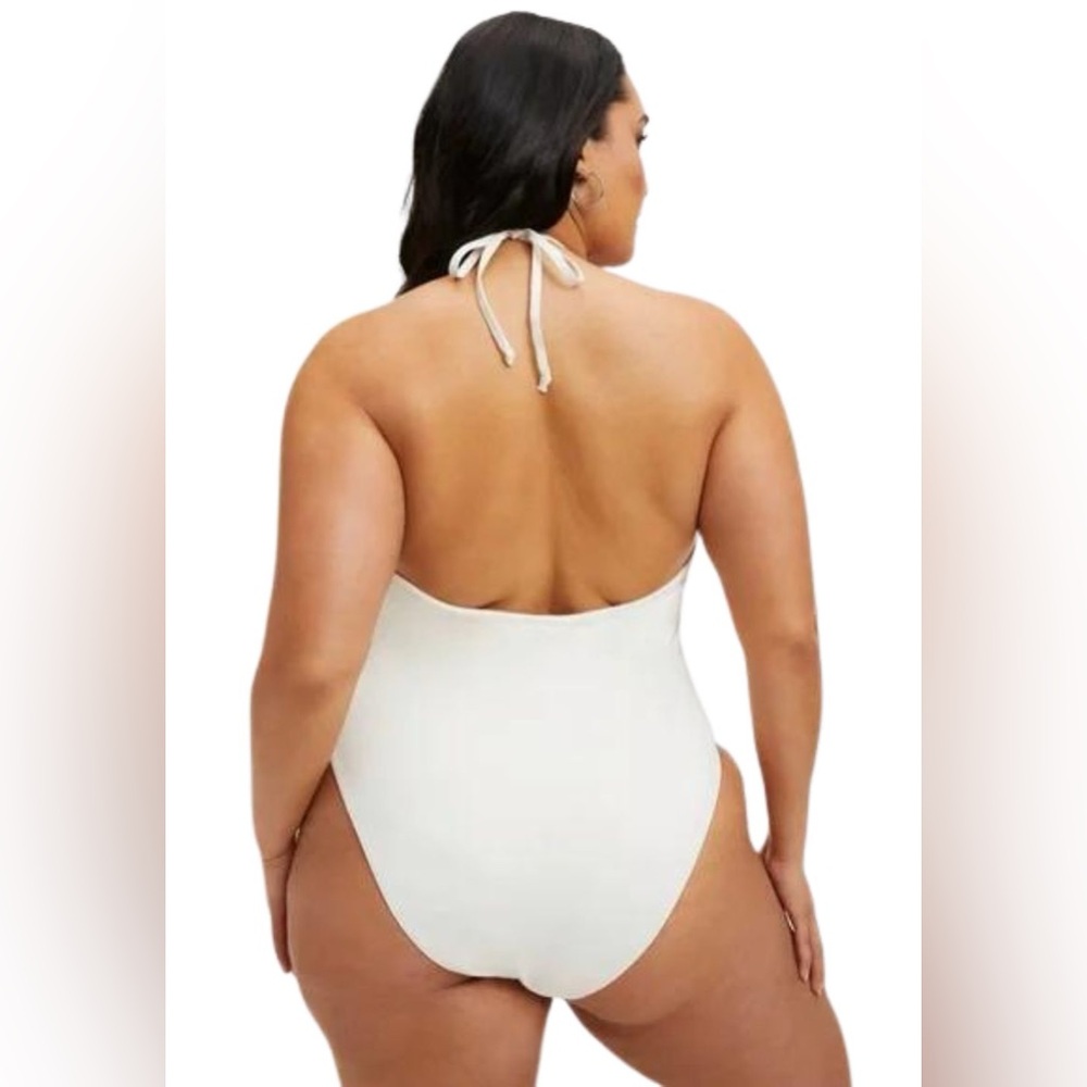Good American Leilani One Piece Halter Swimsuit size 2 (medium) NWT retails $130 - Picture 3 of 5